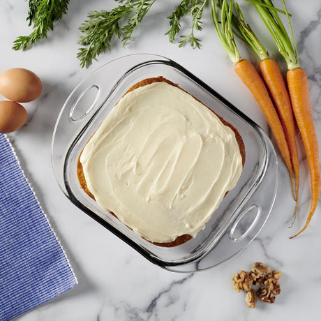 Anchor Hocking 8 in. W X 8 in. L Cake Pan Clear 1 pc, Pack of 3