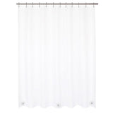 Kenney 72 in. H X 70 in. W White Shower Curtain Liner PEVA