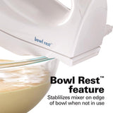Hamilton Beach White 6 speed Hand Mixer, Pack of 2