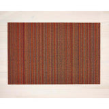 Chilewich 24 in. W X 36 in. L Orange Skinny Stripe Polyester/Vinyl Utility Mat