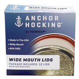Tecnocap Anchor Hocking Wide Mouth Canning Lid 12 pk, Pack of 24