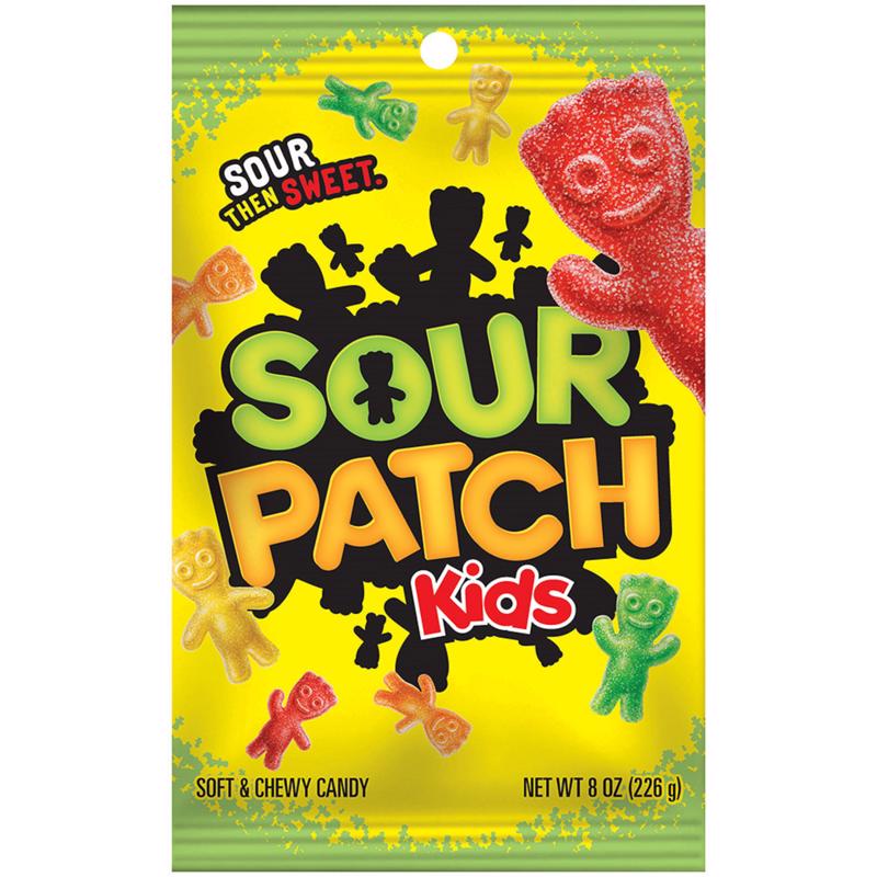 Sour Patch Kids Assorted Chewy Candy 8 oz, Pack of 12