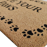 First Concept 18 in. W X 30 in. L Black/Brown Wipe Your Paws Coir Door Mat