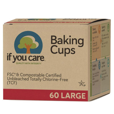 If You Care Brown Paper Baking Cups, Pack of 24