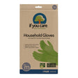 If You Care Green Rubber Medium Latex Household Gloves, Pack of 12