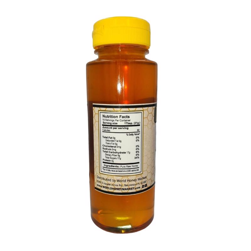 World Honey Market Orange Blossom Honey 12 oz Bottle, Pack of 12