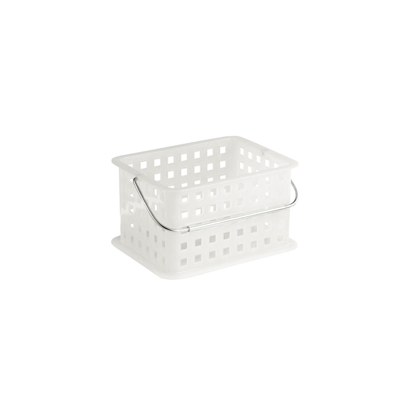 iDesign 5 in. H X 7 in. W X 9 in. L Frosted Clear Shower Caddy