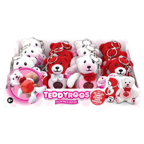 Shawshank LEDz Teddyroos Valentines Keychain Assorted 12 pc, Pack of 12