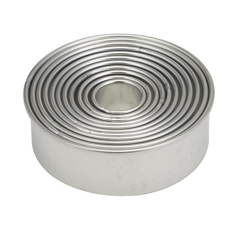 Mrs. Anderson's Baking Silver Stainless Steel Baking Cutters Set