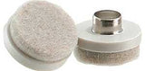 Shepherd Hardware 9935 Furniture Pad, Round, 1-1/2 in Dimensions, Felt Cloth, Almond, 4/PK, Pack of 12