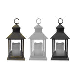 Alpine Glass/Plastic Assorted Lantern, Pack of 9