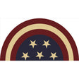 Rockport Premium Americana 18 in. W X 28 in. L Multi-Color Half Moon Star Coir Door Mat