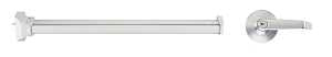 ProSource 8000-80LS-AS Panic Bar, 32-1/2 in W, Stainless Steel/Steel/Zinc Alloy, Powder-Coated, 1-3/4 in Thick Door