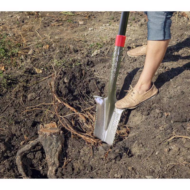 Shovel Saw 45 in. Steel V-Shaped Trenching Shovel Fiberglass Handle