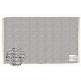 First Concept 36 in. W X 24 in. L Black/White Checkered Polyester Accent Rug