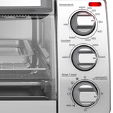 Black+Decker Stainless Steel Silver Toaster Oven 9.33 in. H X 11.97 in. W X 17.2 in. D