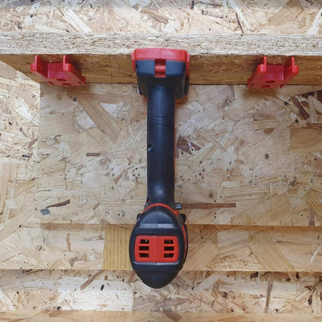 StealthMounts Tool Holders Compatible with Milwaukee M18; Red ABS Tool Holder 4 pk