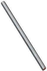 National Hardware N179-366 Threaded Rod, 5/8-11 Thread, 12 in L, A Grade, Steel, Zinc, UNC Thread