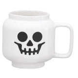 LEGO 8.6 oz White BPA Free Skeleton Mug, Pack of 8