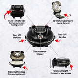Granitestone Piezano Matte Black Electric Pizza Oven