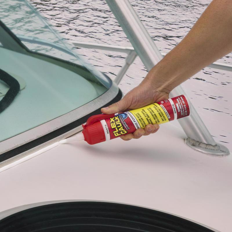 Flex Seal Family of Products Flex Caulk White Polymer Advanced Hybrid Polymer Caulk 9 oz, Pack of 4