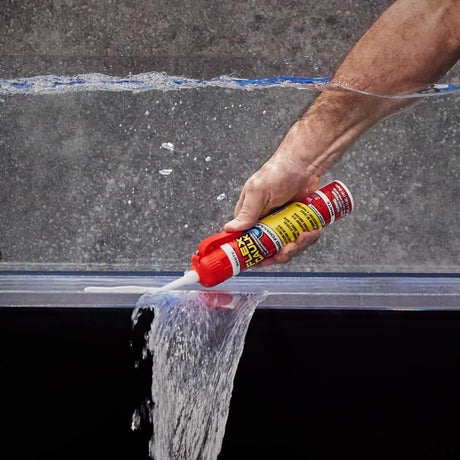 Flex Seal Family of Products Flex Caulk White Polymer Advanced Hybrid Polymer Caulk 9 oz, Pack of 4