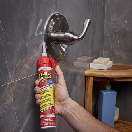 Flex Seal Family of Products Flex Caulk Clear Polymer Advanced Hybrid Polymer Caulk 6.6 oz, Pack of 4