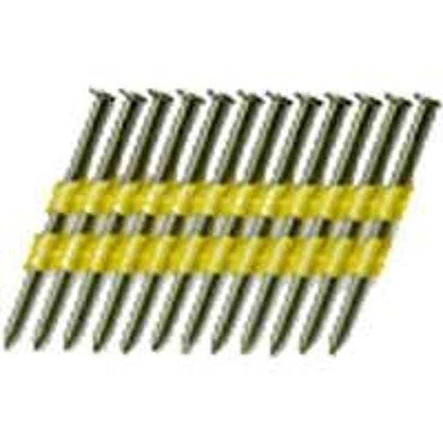 ProFIT 0616190 Series Framing Nail, Plastic Strip Collation, 3-1/4 in L, 10-1/4 Gauge, Steel, Bright, Round Head