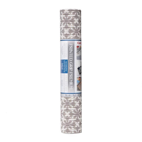 Con-Tact Printed Grip Premium 6 ft. L X 18 in. W Gray Shelf and Drawer Liner