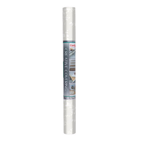 Con-Tact Creative Covering 16 ft. L X 18 in. W White Shelf and Drawer Liner
