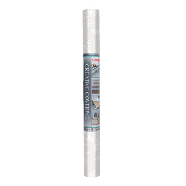 Con-Tact Creative Covering 16 ft. L X 18 in. W White Shelf and Drawer Liner