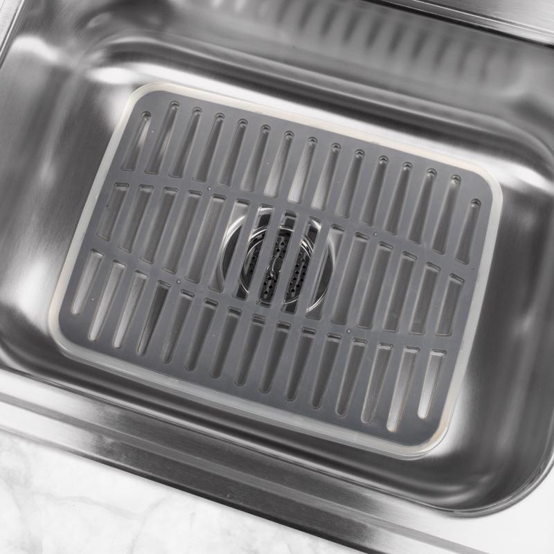 Spectrum Cora 12 in. L X 16 in. W X 1 in. H Plastic Sink Mat