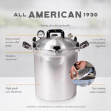 All American 1930 Cast Aluminum Pressure Canner 30 qt Silver