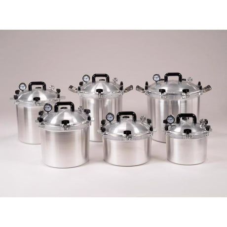 All American 1930 Cast Aluminum Pressure Canner 30 qt Silver