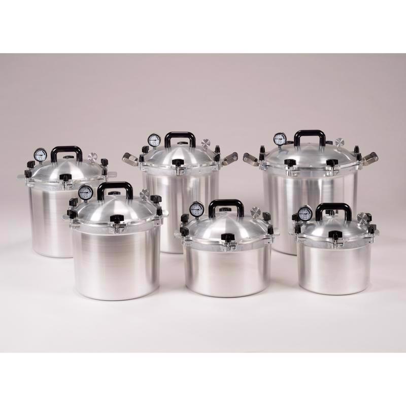 All American 1930 Cast Aluminum Pressure Canner 15.5 qt Silver