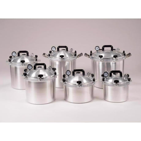 All American 1930 Cast Aluminum Pressure Canner 15.5 qt Silver