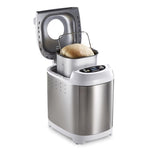 Hamilton Beach Chrome White Stainless Steel 2 lb Artisan Bread and Dough Maker