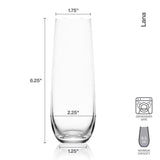 Lifetime Brands Mikasa 9.5 oz Clear Glass Lana Flute Glass
