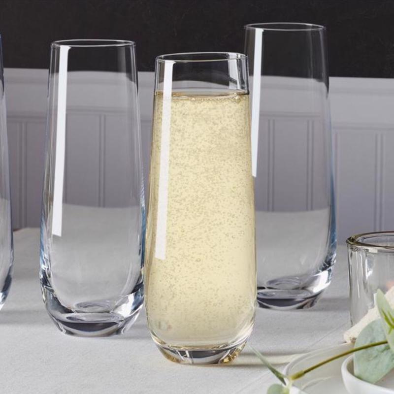 Lifetime Brands Mikasa 9.5 oz Clear Glass Lana Flute Glass