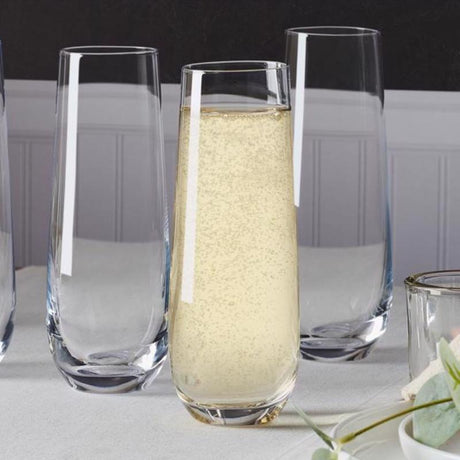 Lifetime Brands Mikasa 9.5 oz Clear Glass Lana Flute Glass