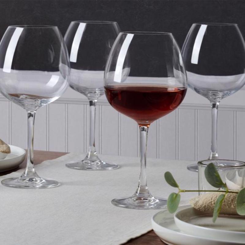 Lifetime Brands Mikasa 23 oz Clear Glass Lana Wine Glass Set