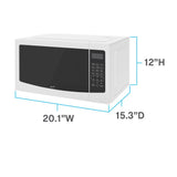 Avanti 1.1 cu ft White Microwave 1000 W