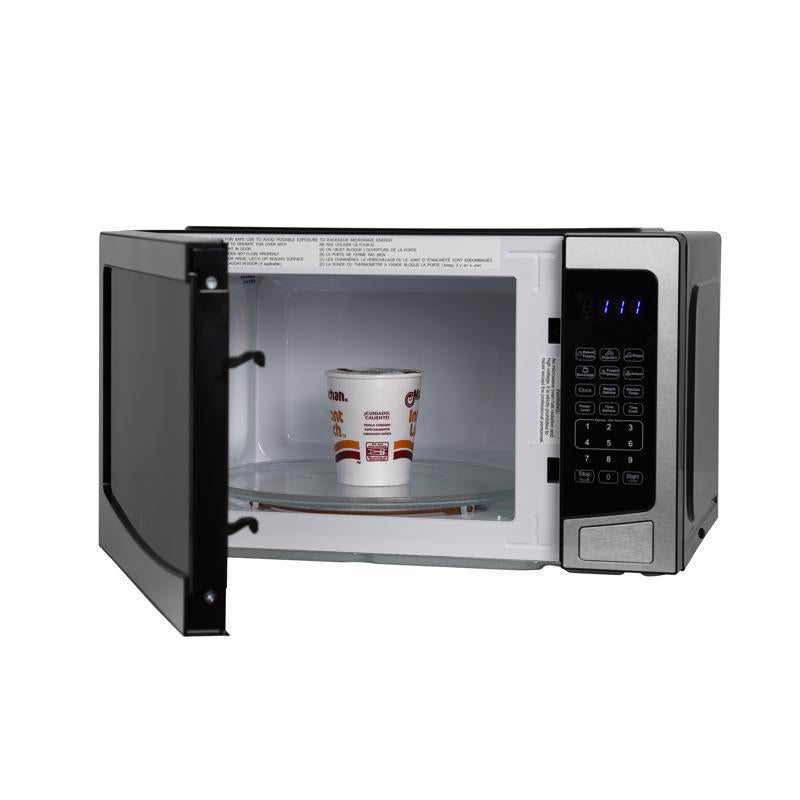 Avanti 1.1 cu ft Black/Silver Microwave 1000 W