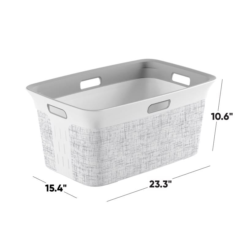 Curver White Resin Laundry Basket, Pack of 4