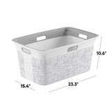 Curver White Resin Laundry Basket, Pack of 4