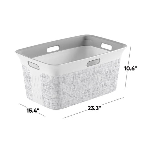 Curver White Resin Laundry Basket, Pack of 4
