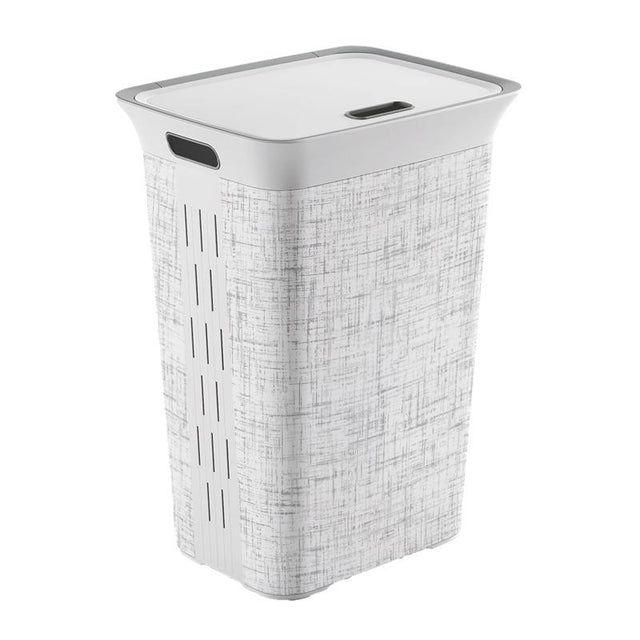 Curver White Resin Laundry Hamper, Pack of 4