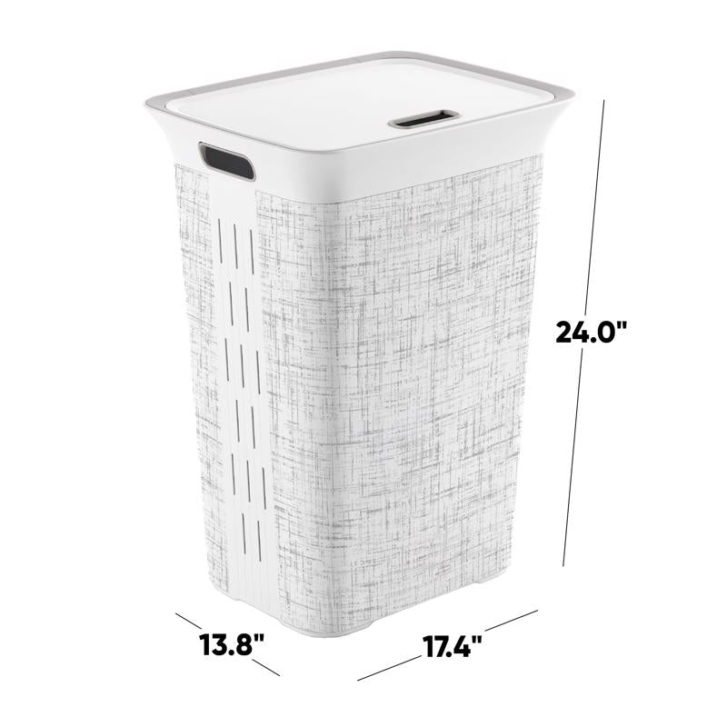 Curver White Resin Laundry Hamper, Pack of 4