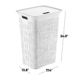 Curver White Resin Laundry Hamper, Pack of 4