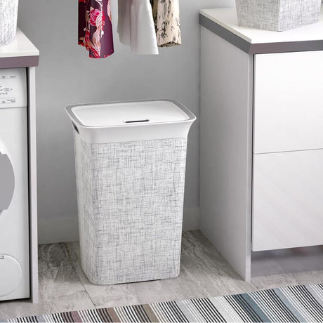 Curver White Resin Laundry Hamper, Pack of 4